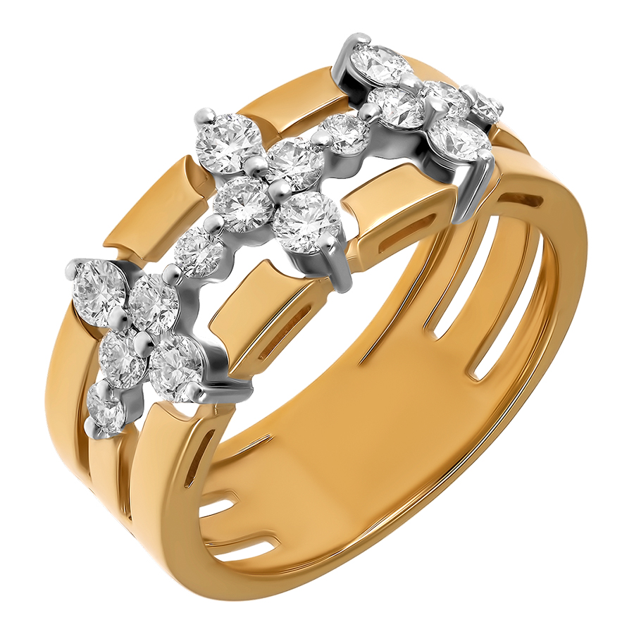 Кольцо, золото, бриллиант, 83162